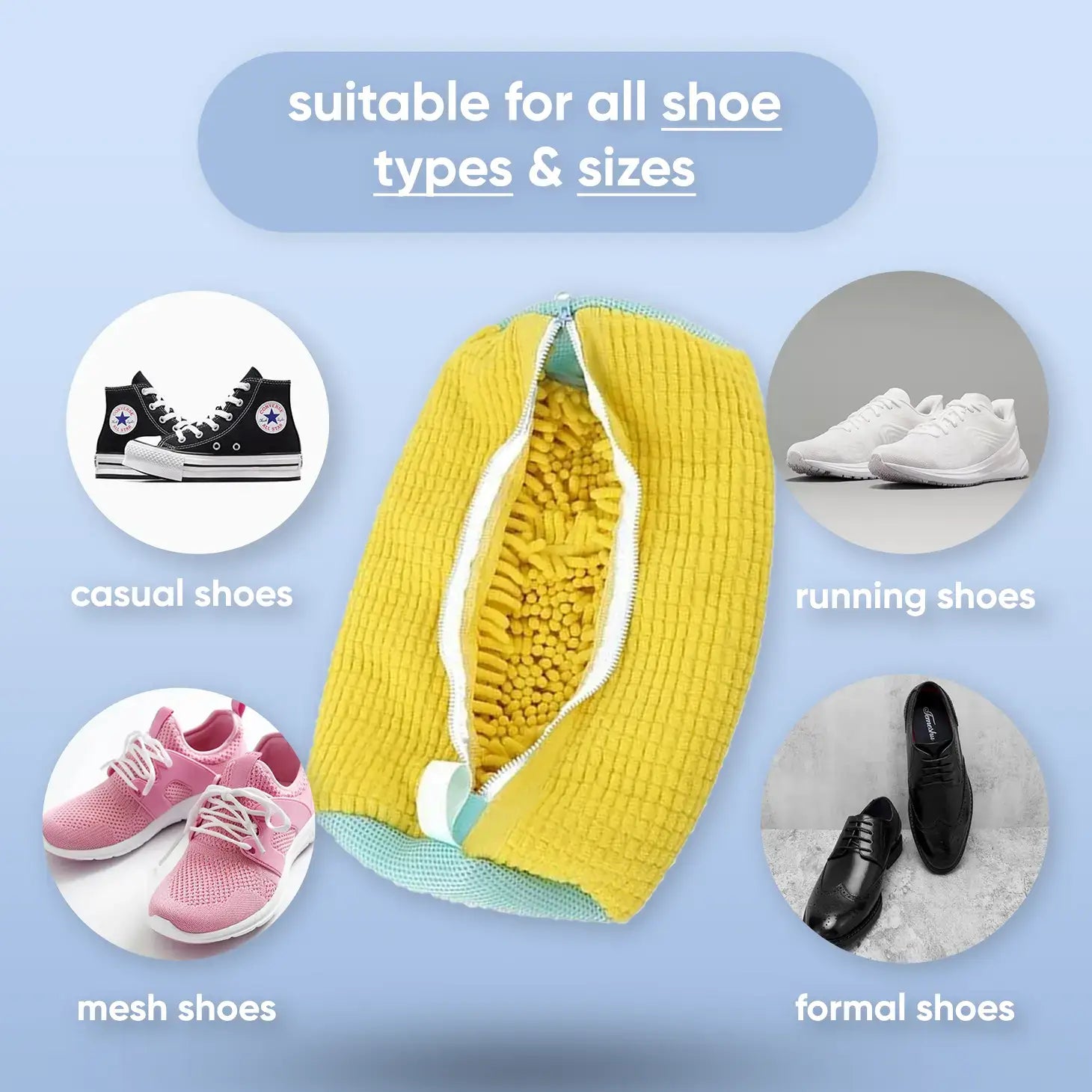 BristleBag™ - Laundry Shoe Bag